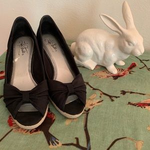 Life Stride black wedges - gently worn